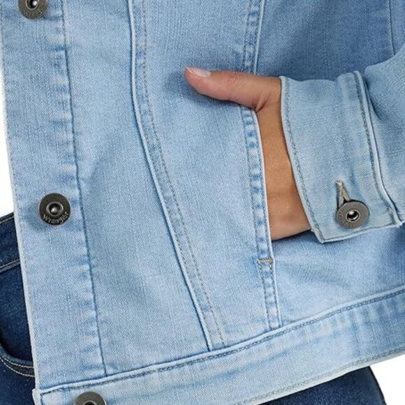 Women's Light Blue Denim Jacket - Picture 3 of 5